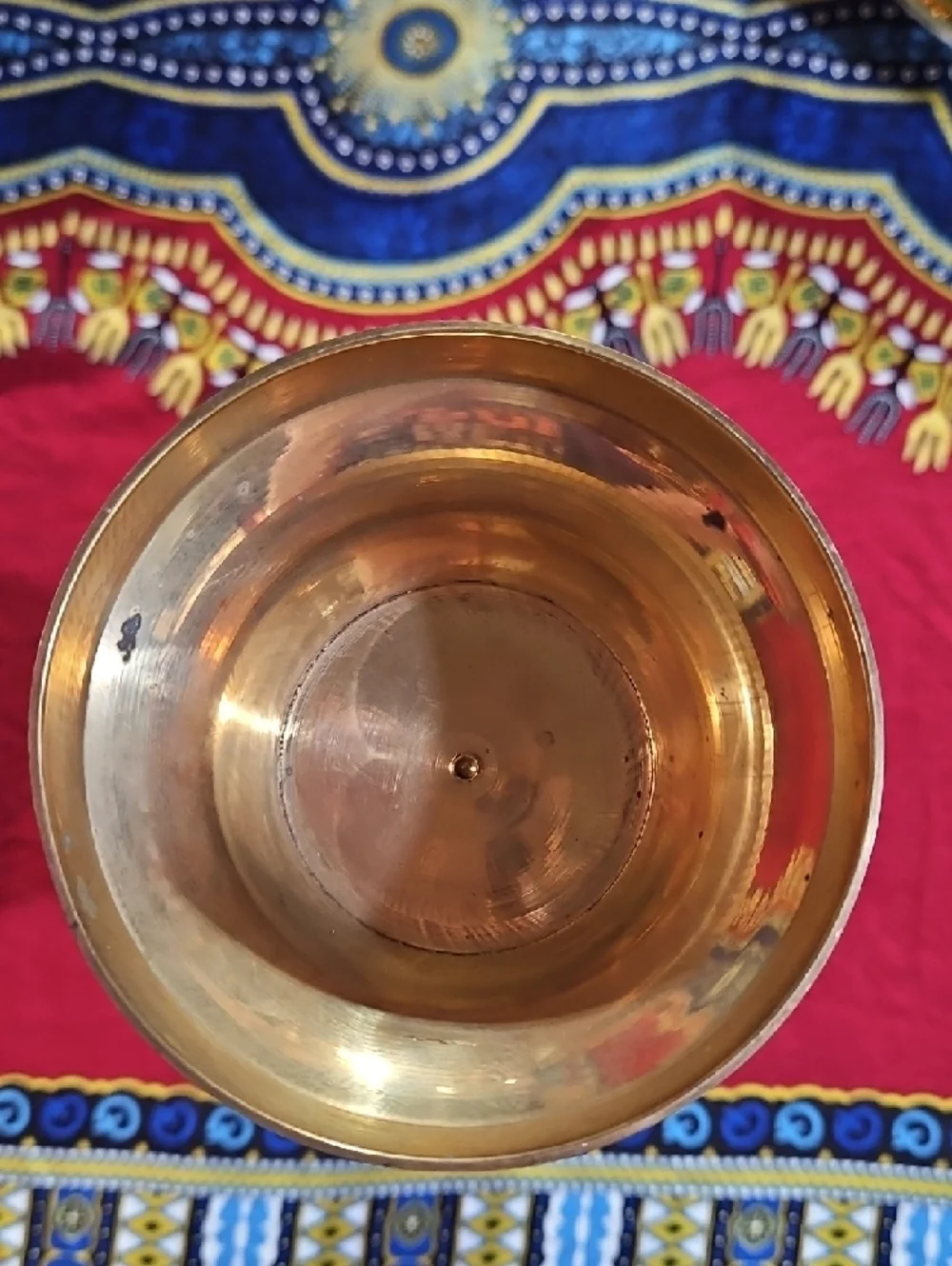 Vintage Brass Peacock Vase Made in India 12